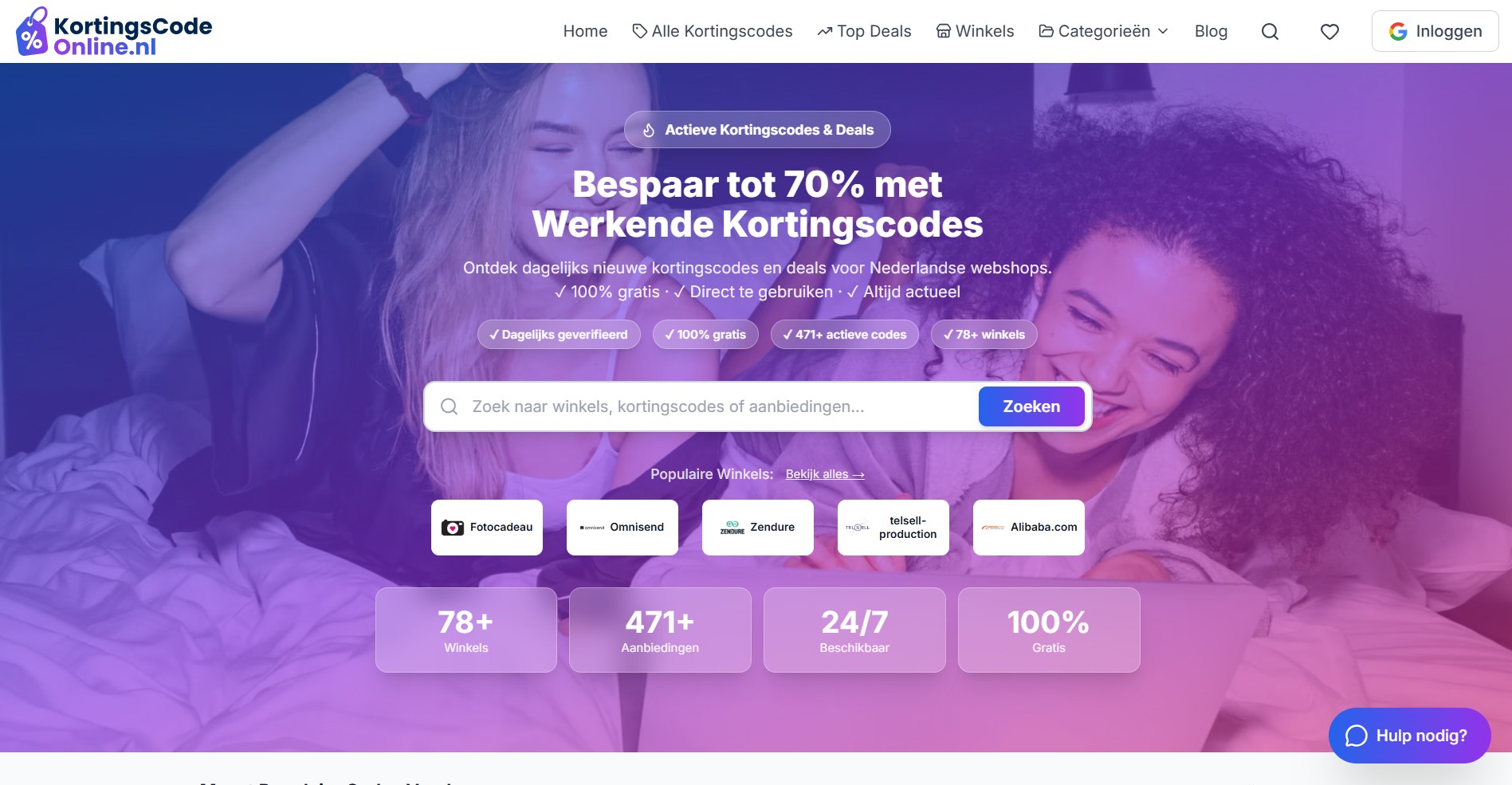 Kortingscodeonline.nl desktop