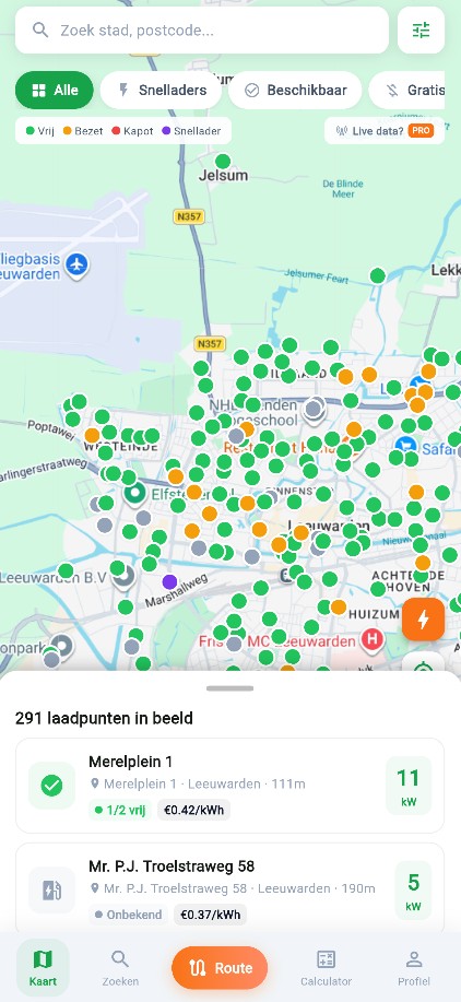 Oplaadpuntzoeken.nl mobile